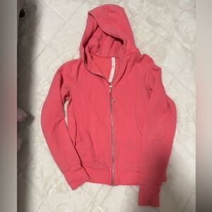 Lululemon Pink Scuba full zip hoodie